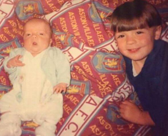 Childhood Picture Kevin Grealish’s son, Jack Grealish with his late brother Keelan.